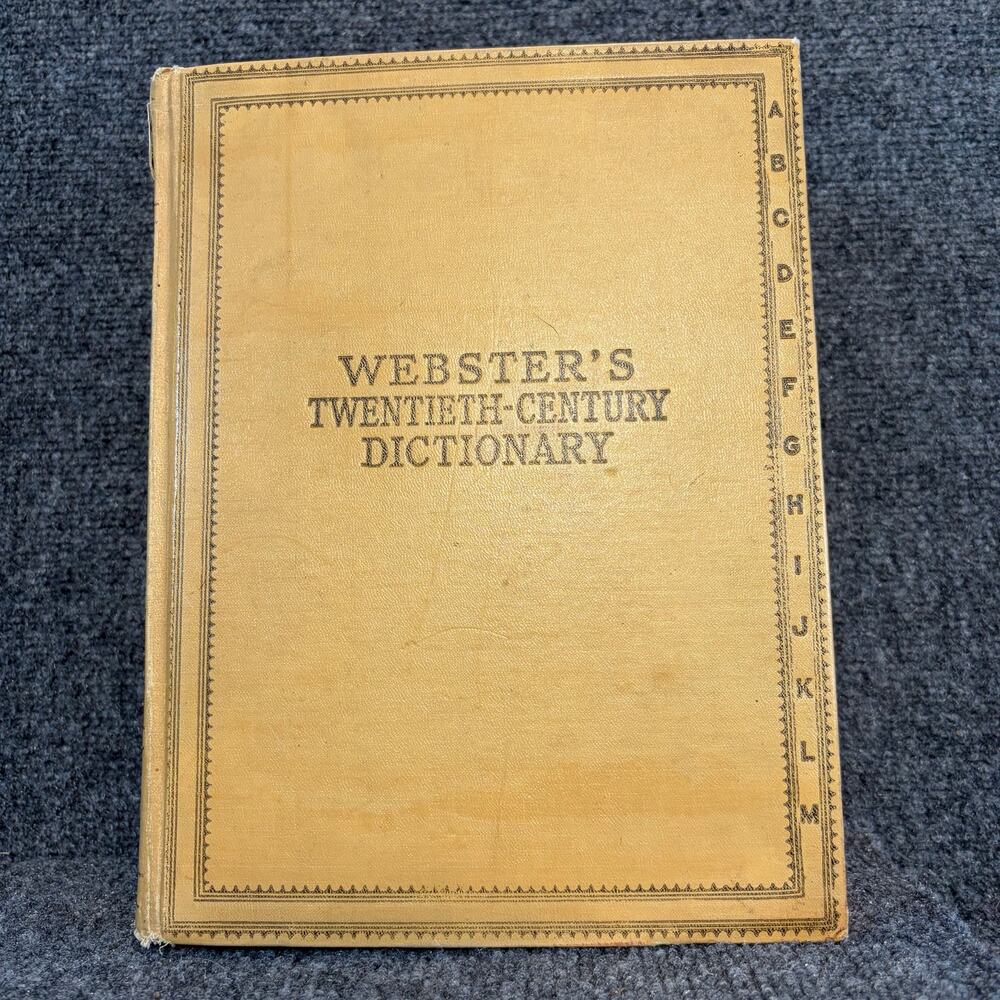 Webster's Twentieth Century Dictionary Vintage 1934 Unabridged Hardcover Book
